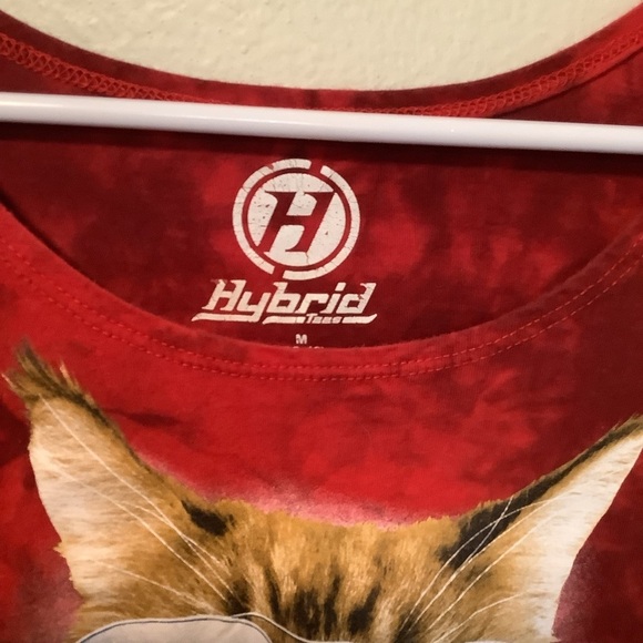 Hybrid Brand unisex cat with American flag sunglasses size medium tye dyed tank - Picture 4 of 8